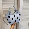 Elegante bolso de mujer estilo Chanel 2026 nuevo modelo bordado de diamantes bolso de cadena bolso cubo con cordón bolso de hombro cruzado