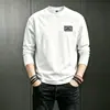Venta al por mayor de fábrica transfronteriza 2026 Ropa para hombre Sudadera con capucha estampada de cuello redondo de peso pesado americano Tendencia para hombre Versátil Top de manga larga