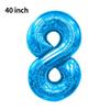 Novo Balão Digital Grande de 40 polegadas Versão Americana 0-9 Imitação de Alumínio Americano Balão para Arranjo de Festa de Aniversário Festa de Balões