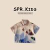 [Ropa de Verano de Bienestar] Ropa Infantil Traje para Niños Verano 2025 Nuevo Conjunto de Dos Piezas Estilo Coreano para Bebés y Niños de Moda