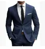 Conjunto de Terno e Calça Masculino Slim Fit de Botão Único para Jovens, Conjunto Casual de Duas Peças para Casamento e Jantar, Amazon Transfronteiriço