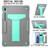Para Samsung GALAXY TAB S7 FE capa protetora de painel plano 12,4 polegadas T730/T735 T capa de silicone