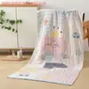 Toalla de baño grande de algodón puro, Clase A, adecuada para madres y bebés, toalla de baño de gasa de algodón puro con bordado de dibujos animados, ultra suave, lavable a máquina