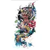 Suministro Exclusivo Transfronterizo de Tatuajes de Cofre de Dragón y Hombro, Tatuajes de Flor de Dragón en el Brazo, Tatuajes Realistas de Línea, Impermeables, de Larga Duración, Audaces Pegatinas de Tatuaje Estilo Celebridad de Internet