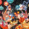 Linternas de Carpa Brillantes Hechas a Mano de Patrimonio Cultural Inmaterial a Gran Escala en un Estilo Nacional de Moda para Restaurantes, Centros Comerciales, Áreas Exteriores y Decoraciones de Festivales