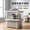 Caja de almacenamiento, contenedor de almacenamiento para el hogar, organizador transparente para artículos varios y juguetes, caja de almacenamiento de ropa de tamaño grande, recipiente para snacks, canasta de plástico