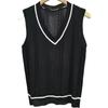Outono e Inverno camisola sem mangas mulheres V-neck colete de malha feminino preppy estilo colete de lã colete de lã colete colete doce
