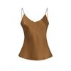 Nuevo Top Camisola de Seda para Primavera y Verano para Mujer, Ropa de Casa 100% Seda de Morera, Top Camisola Sexy sin Espalda Ajustable