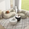 Mesa de centro de designer nórdico pequeno apartamento sofá preguiçoso tecnologia tecido sofá luz luxo internet celebridade lazer cadeira sofá duplo