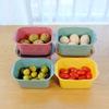 Caja de Almacenamiento Jenga de Quince Piezas de Grado Alimenticio Microondas Plástico Refrigerador Congelador Almacenamiento Caja de Almacenamiento Juego de Ocho Piezas