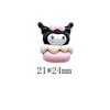 Gelo Translúcido Preto Kulomi Sanrio Laço Cake Popsicle Acessórios de Joia diy Cola de Creme Capa de Celular