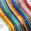 Pressionar Cordão 4.6.8mm Contas Redondas Transparentes Contas de Luz de Cristal Acessórios de Joalheria que Não Desbotam Contas Contas de Vidro Contas Soltas