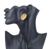 Brincos de tarraxa redondos de aço inoxidável europeus e americanos acessórios brincos diy material para joias anel de suspensão fabricação acessórios para brincos longos
