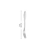 Cuchillo y Tenedor para Tripas de Pescado de Acero Inoxidable, Cuchillo y Tenedor para Bistec, Cuchara de Mesa, Cuchara y Tenedor de Postre de Hotel, Cuchara y Tenedor para Servir, Gama Completa de Vajilla Occidental