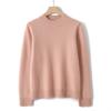 Suéter Pulôver Feminino de Malha Cashmere Colorido Claro, Espesso, Quente e Moderno, com Gola Redonda, Corte Amplo e Casual, para Outono e Inverno