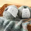 Fio pontilhado de espessura média vintage com gradiente de cor estrela para projetos de tricô, crochê e tecelagem DIY feitos à mão para cobertores, suéteres, chapéus e cachecóis