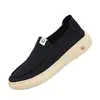 Zapatos de Lona Estilo Nuevo 2026, Zapatos de Lona Transpirables sin Cordones, Tenis Ligeros de Suela Gruesa, Zapatos Deportivos Casuales para Hombre de Punta Ancha