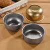 Cuenco Redondo Vintage para Snacks de Acero Inoxidable 304, Bol Individual para Arroz Comercial Desgastado, Bol Engrosado para Cocer Huevos de Uso Doméstico