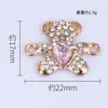 Pendente de Urso de Zircônia Personalizado Criativo Transfronteiriço Material para Acessórios DIY Liga de Metal Galvanizada Pulseira Colar Venda Direta da Fábrica