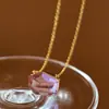 Collar Lipar Crystal Luz de Lujo Nicho Baoman Multicolor Corte Irregular Aguamarina Diseño Simple para Mujer