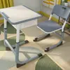 Mesas e cadeiras de reforço escolar para aulas de treinamento eleváveis, cadeiras duplas para alunos do ensino fundamental e médio, conjunto de mesa e cadeira de estudo individual