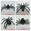 Araña pequeña Halloween vaso completo araña juguete variedad de especificaciones de araña se pueden mezclar en bolsas pequeñas araña negra divertida