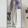 Pantalones Deportivos Transfronterizos para Mujer 2022 Nuevo Primavera y Otoño Delgados Holgados Versátiles Pantalones al Tobillo Moda Trendy Harlan Pantalones Casuales