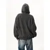 Sudadera cárdigan a rayas estilo americano para hombre, chaqueta deportiva con capucha de otoño de alta costura para parejas, marca de moda, chaqueta casual con un ambiente relajado