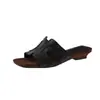 Sandalias de Verano 2026 Nuevo Estilo de Moda con Tacón Grueso y Diseño sin Cierre para Mujer, Elegantes con Punta Cuadrada, Adecuadas para Usar con Vestidos, Sandalias de Tacón Medio