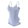 Ropa interior moldeadora de talla grande transfronteriza, body tipo camisola con control de abdomen, pantis tipo tanga, body de una pieza de talla grande con diseño hueco ajustado que revela la parte trasera y reduce la cintura