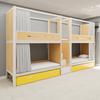 Cama con Estructura de Hierro Cama Alta y Baja Litera Dormitorio de Trabajadores Unidad de Dormitorio Cama de Apartamento Hostal Juvenil Cama Superior e Inferior Cama de Hierro