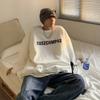 Moletom solto com gola redonda masculino com capuz primavera e outono tamanho grande estilo Hong Kong roupas outono ins moda marca jaqueta esportiva