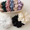 Scrunchie de Seda Falsa Tamanho Extra Amazon Transfronteiriço Elástico de Cabelo de Cetim de Alta Qualidade Acessório de Cabelo Elástico