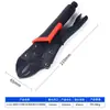 Grampos Resistentes Ajustáveis com Cabo de Borracha Vermelho e Preto, Gama Completa de Grampos, Grampos de Boca Redonda, Grampos de Boca Plana, Grampos Automáticos, Grampos de Fixação