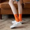 Calcetines para Mujer Coreanos Ins Tendencia Rojo Naranja Negro Letras Calle Patinaje Cintura Alta