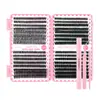 Libro de Pestañas 30P40P32 Filas de Pestañas Postizas Set de Pegamento 60P80P Segmento de Cabello Grueso Cruzado Europeo y Americano Esponjoso