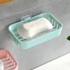 Jabonera sin Taladro para Baño, Soporte para Jabón de Pared de una Sola Capa, Estante de Almacenamiento para Baño, Jabonera de Doble Capa para Dormitorio