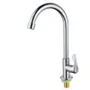 Torneira de cozinha de cobre com alça única, giratória 360 graus deg Alça única, furo único Torneira de 1/2 polegada - Oferta Especial
