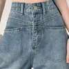 Jeans Vintage de Pierna Ancha para Mujer, Estilo Delgado de Otoño 2025 Nuevos Pantalones Rectos Estrechos de Cintura Alta Adelgazantes de Largo Completo para Figuras Pequeñas