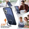 Comércio Exterior Adequado para Capa de Celular com Suporte Samsung A57 Rotação 360 Sucção Magnética para Carro Duas em Uma Capa Protetora Anti-Queda S25U
