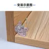 Fabricante de Guangzhou Código de Esquina de Mariposa Grande Personalizado Soporte de Estante para Muebles Código de Esquina de Plástico Conector de Gabinete Código de Esquina