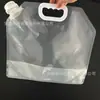 Bolsa de pico auto-soportante de 5 litros en stock, Bolsa de empaque de gran capacidad para arroz y granos, Bolsa para sopa para llevar al por mayor