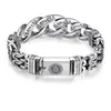Pulsera de seis caracteres de personalidad dominante Lulutong cadena retro patrón de paz Amazon superventas estilo literario joyería para hombre