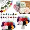 Venda Quente Transfronteiriça Flor Artificial Única de Hortênsia Crisântemo Decoração de Casa Ornamentos de Flores Artificiais Adereços Florais de Casamento Atacado