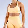 Sujetador Deportivo de Cuello Halter Jenny para Mujer, Sujetador Transpirable, Chaleco Deportivo para Yoga al Aire Libre, Top de Yoga con Almohadillas Fijas en el Pecho