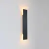 Lámpara de Pared Larga Impermeable para Exteriores Moderna Simple Lámpara de Pared Luminosa Arriba y Abajo Dormitorio Sala de Estar Pasillo Terraza Lámpara de Pared de Fondo