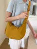Bolsa de Lona Sencilla para Mujer 2025 Nuevo Estilo Casual Trabajo Viaje Bolsa de Empanada Deportes Viaje Ciclismo Ligera Bolso Cruzado