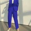 Pantalones de traje grises de estilo europeo y americano, holgados, talla grande, para mujer, ropa de trabajo 2025, multicolor opcional, suministro transfronterizo, pantalones de traje