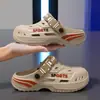 Sandalias perforadas estilo mecánico para hombre, sandalias de verano 2026 de EVA con suela gruesa de doble uso y punta cerrada para playa y uso al aire libre