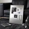 Nuevo Tablero Magnético de Acero Inoxidable Imán para Refrigerador Pintura Decorativa DIY Pared de Fotos Creativa Arte de Pared de Sala de Estar de Gama Alta Entrada